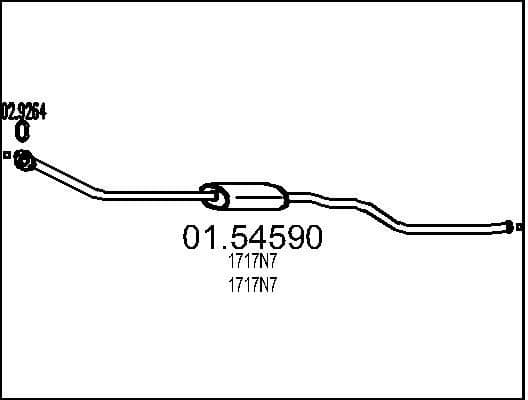 Centre Muffler 01.54590
