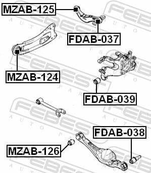 Mounting, control/trailing arm FDAB-039 - image 2
