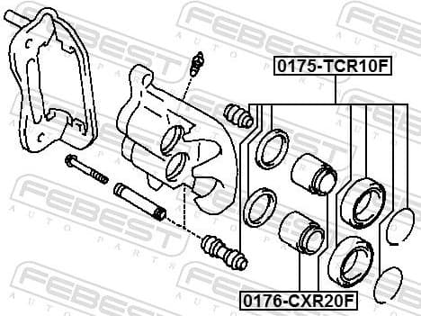 Piston, brake caliper 0176-CXR20F - image 2