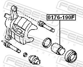 Piston, brake caliper 0176-AE190F - image 2