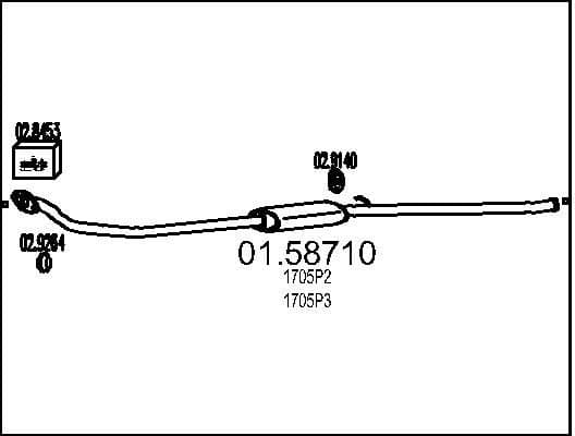 Centre Muffler 01.58710