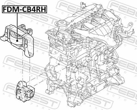 Mounting, engine FDM-CB4RH - image 2