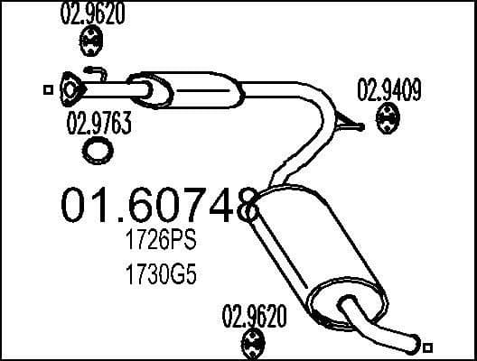 Rear Muffler 01.60748