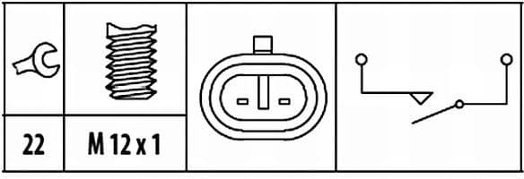 Switch, reverse light 6ZF 181 612-021 - image 2