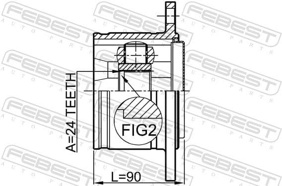 Joint Kit, drive shaft 0111-KZN165 - image 2