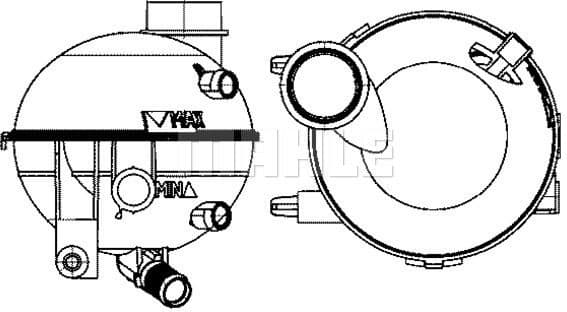 Expansion Tank, coolant BEHR CRT 18 000S
