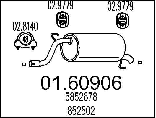 Rear Muffler 01.60906