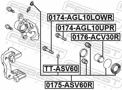 Accessory Kit, brake caliper TT-ASV60 - image 2