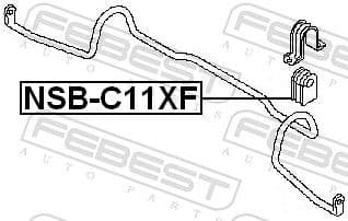 Mounting, stabiliser bar NSB-C11XF - image 2
