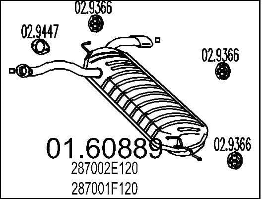 Rear Muffler 01.60889