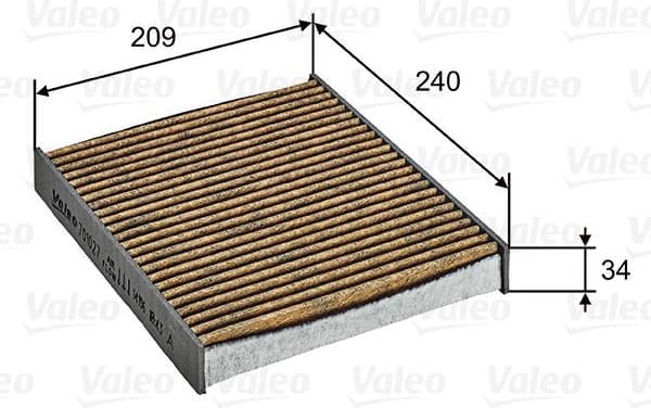 Filter, cabin air VALEO PROTECT MAX 701027