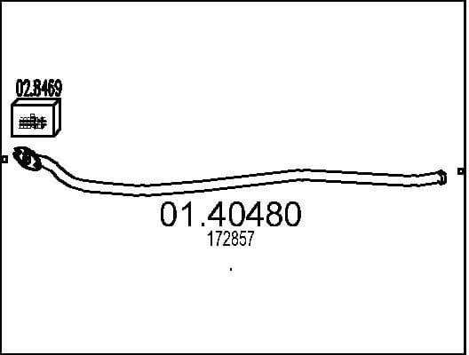 Exhaust Pipe 01.40480