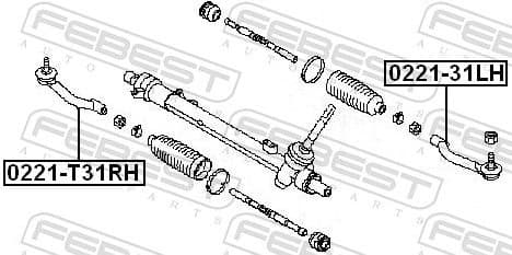 Tie Rod End 0221-T31RH - image 2