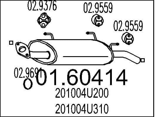 Rear Muffler 01.60414