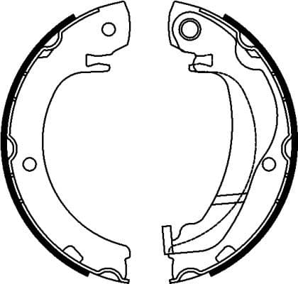 Brake Shoe Set, parking brake 91074300 - image 2