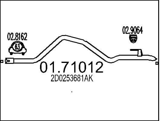 Exhaust Pipe 01.71012