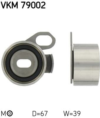 Tensioner Pulley, timing belt VKM 79002 - image 2