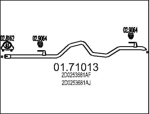 Exhaust Pipe 01.71013