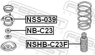 Protective Cap/Bellow, shock absorber NSHB-C23F - image 2