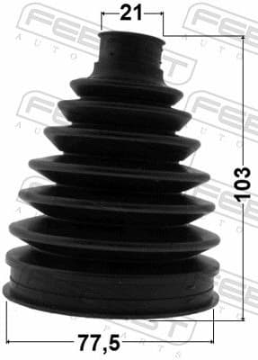 Bellow, drive shaft 0317P-GB3 - image 2