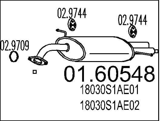 Rear Muffler 01.60548