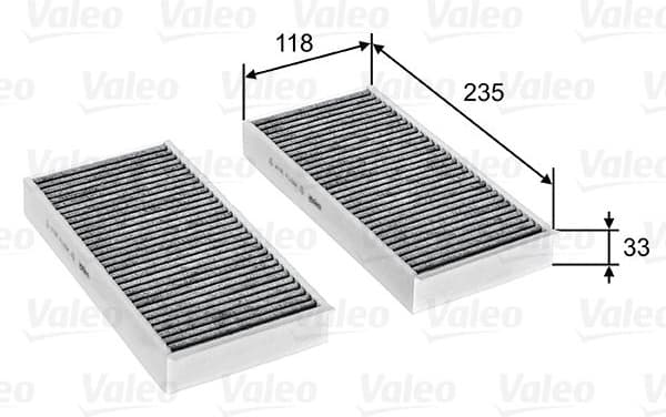 Filter, cabin air VALEO PROTECT 715811