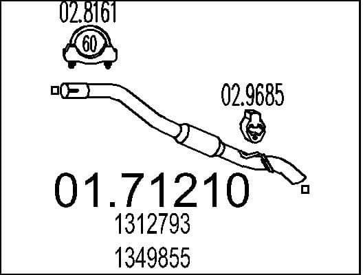 Exhaust Pipe 01.71210