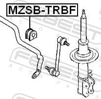Mounting, stabiliser bar MZSB-TRBF - image 2