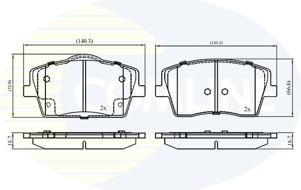 Brake Pad Set, disc brake CBP02394