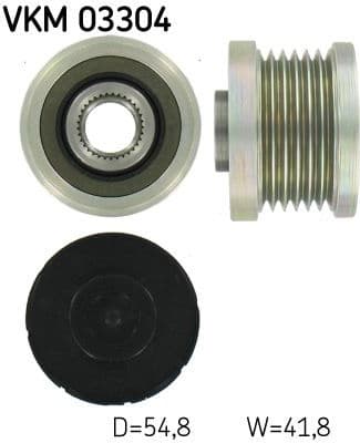 Alternator Freewheel Clutch VKM 03304 - image 2