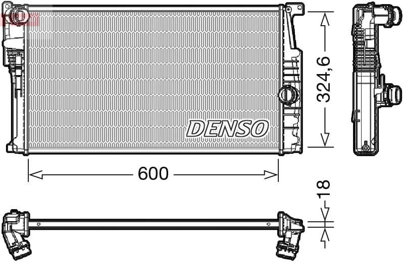 Radiator, engine cooling DRM05017