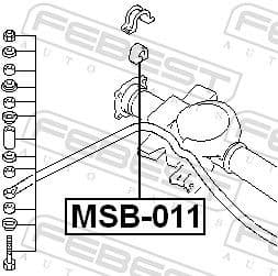Mounting, stabiliser bar MSB-011 - image 2