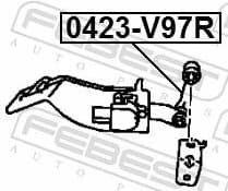 Link/Coupling Rod, stabiliser bar 0423-V97R