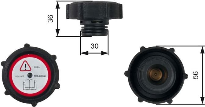 Cap, coolant tank RC230