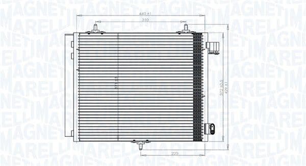 Condenser, air conditioning 350203818000
