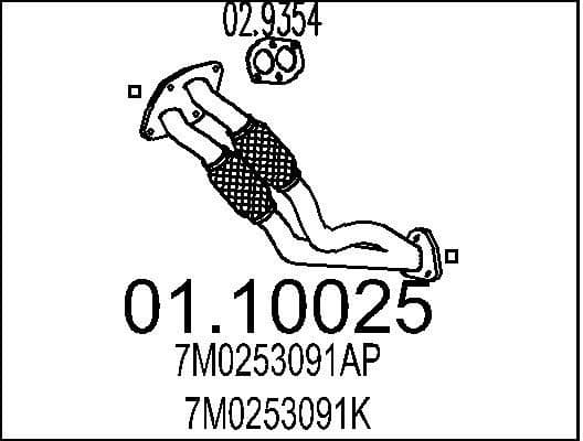 Exhaust Pipe 01.10025