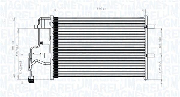 Condenser, air conditioning 350203844000