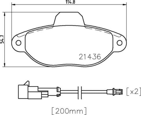 Brake Pad Set, disc brake XTRA LINE P24147X