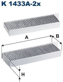Filter, cabin air K1433A2X