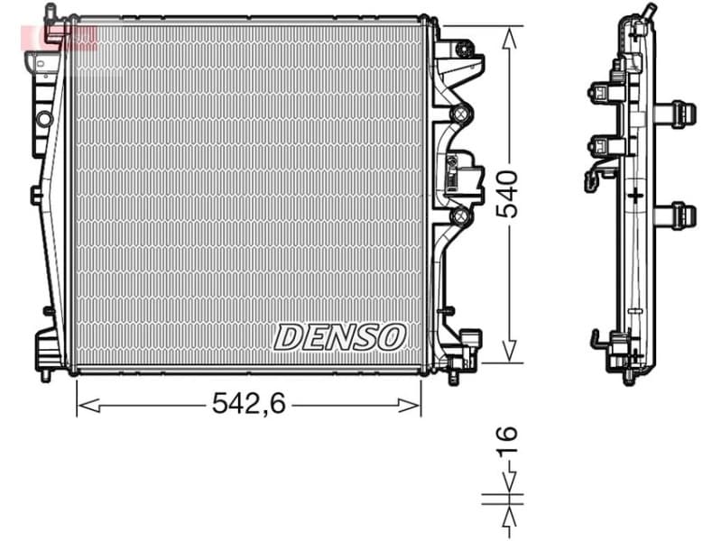 Radiator, engine cooling DRM01004