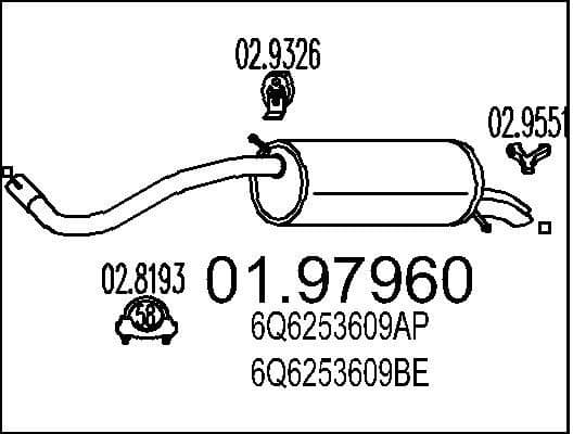 Rear Muffler 01.97960