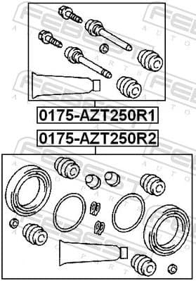 Repair Kit, brake caliper 0175-AZT250R1 - image 2