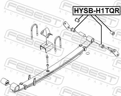 Bushing, leaf spring HYSB-H1TQR - image 2