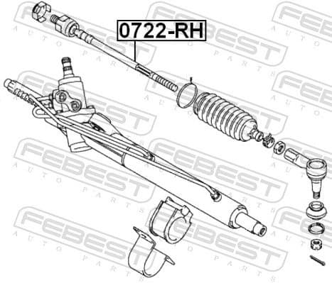 Inner Tie Rod 0722-RH - image 2