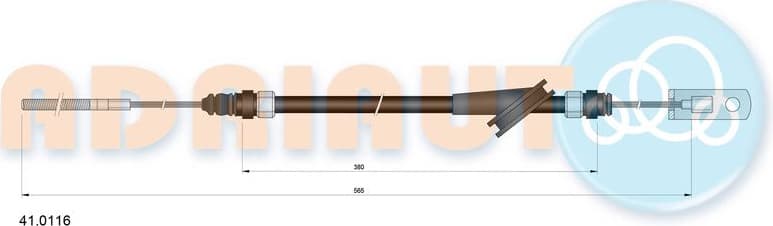 Cable Pull, clutch control 41.0116