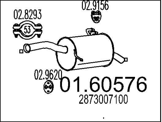 Rear Muffler 01.60576