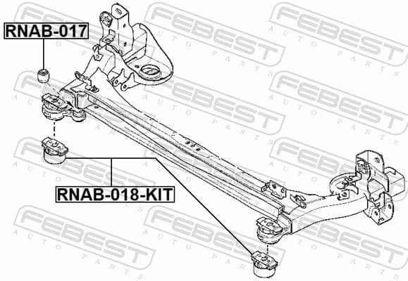 Repair Kit, axle beam RNAB-018-KIT - image 2