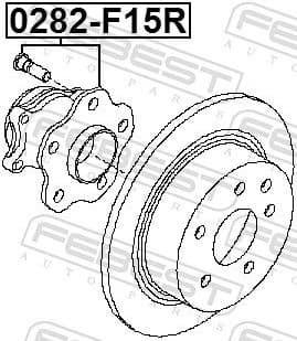 Wheel Hub 0282-F15R - image 2