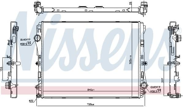 Radiator, engine cooling 606301 - image 5