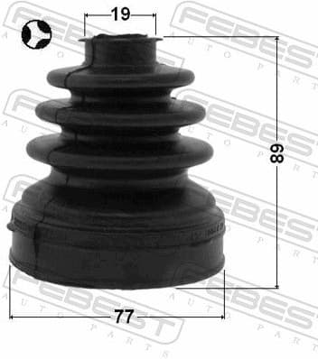 Bellow, drive shaft 2115-CB4T - image 2